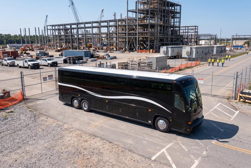 Construction Site Shuttle Bus Rentals in Woodbridge, NJ